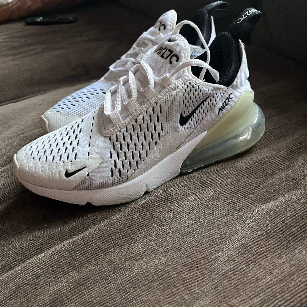 Nike Air Max 270 White and Black Sneakers